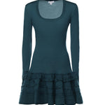 Abito Crinoline in lana con ruche AA9R2867K164C 673 ALAIA 