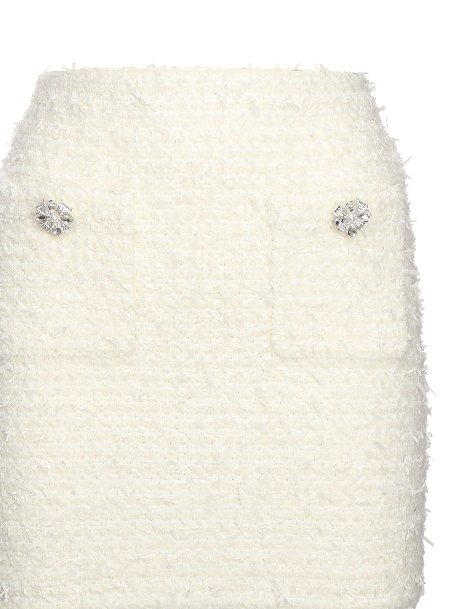 Minigonna in maglia bouclé<BR/> AW25028SK C SELF-PORTRAIT 
