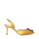 Décolleté slingback Hangisi in raso 4190473 7307 MANOLO BLAHNIK 