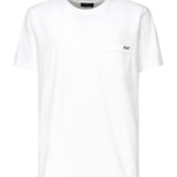 T-shirt con logo ricamato NPMB3501280UCX B001 FAY 