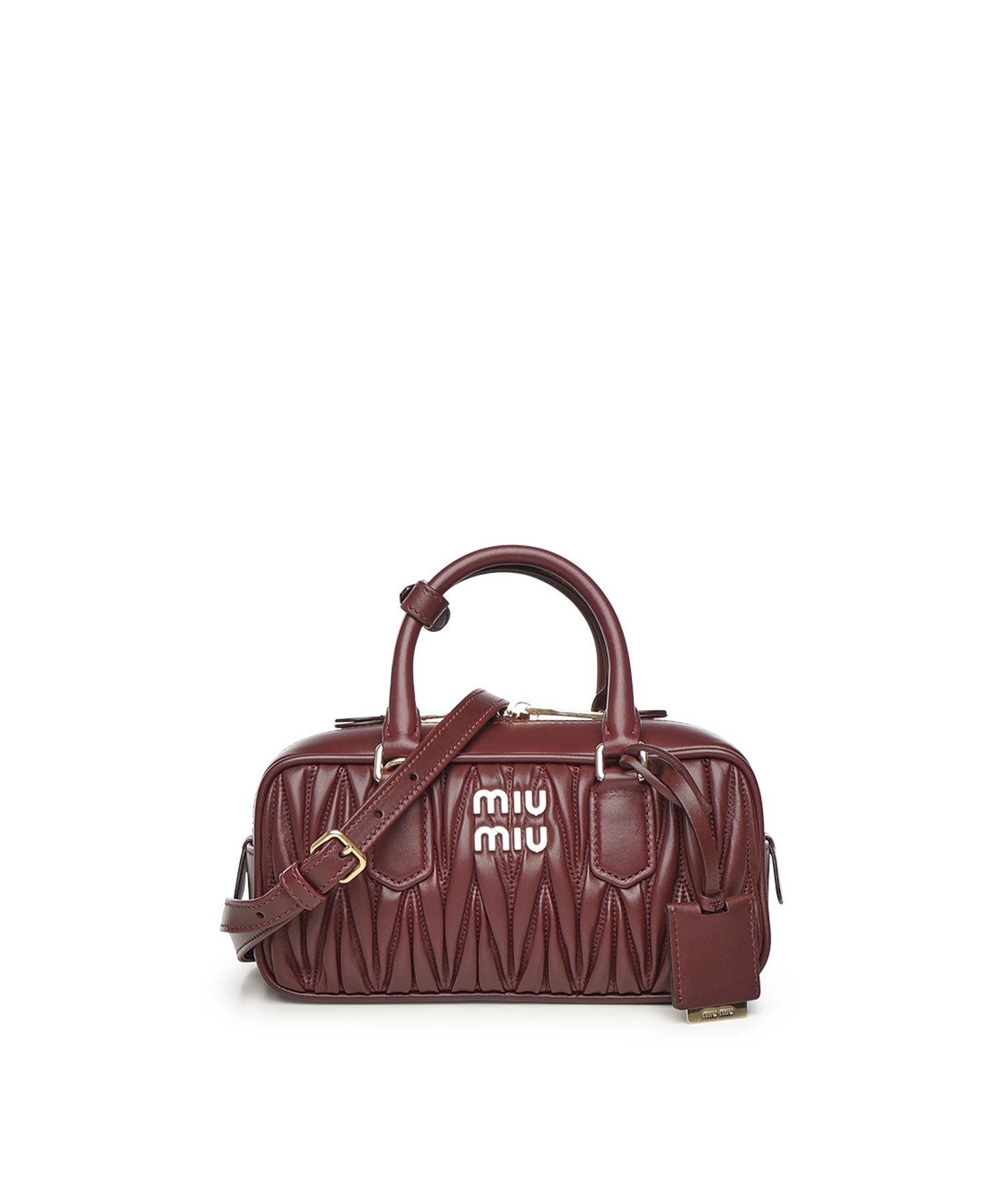 Borsa Arcadie in nappa matelassé 5BB142 AN88F0007 MIU MIU 
