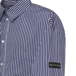 Camicia a righe in popeline di cotone con logo 857814 TTM348502 BALENCIAGA 