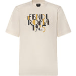 T-shirt in cotone con  stampa logo FY0936 AVOHF1J7C FENDI 