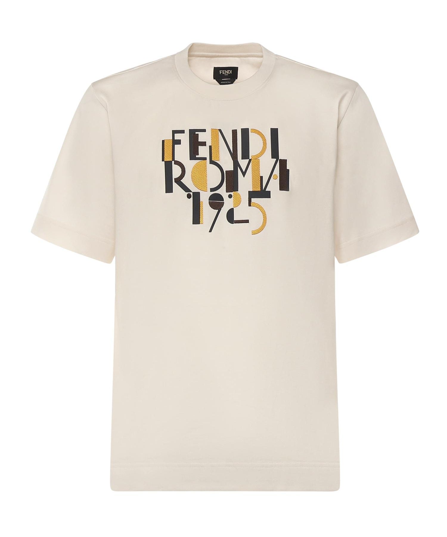 T-shirt in cotone con  stampa logo FY0936 AVOHF1J7C FENDI 
