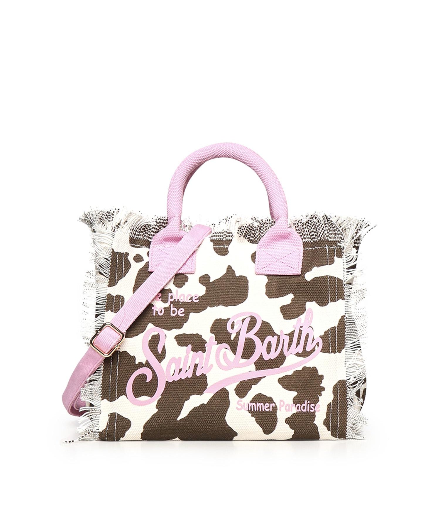 Borsa Colette in canvas di cotone con stampa COL0001 00327L MC2 SAINT BARTH 