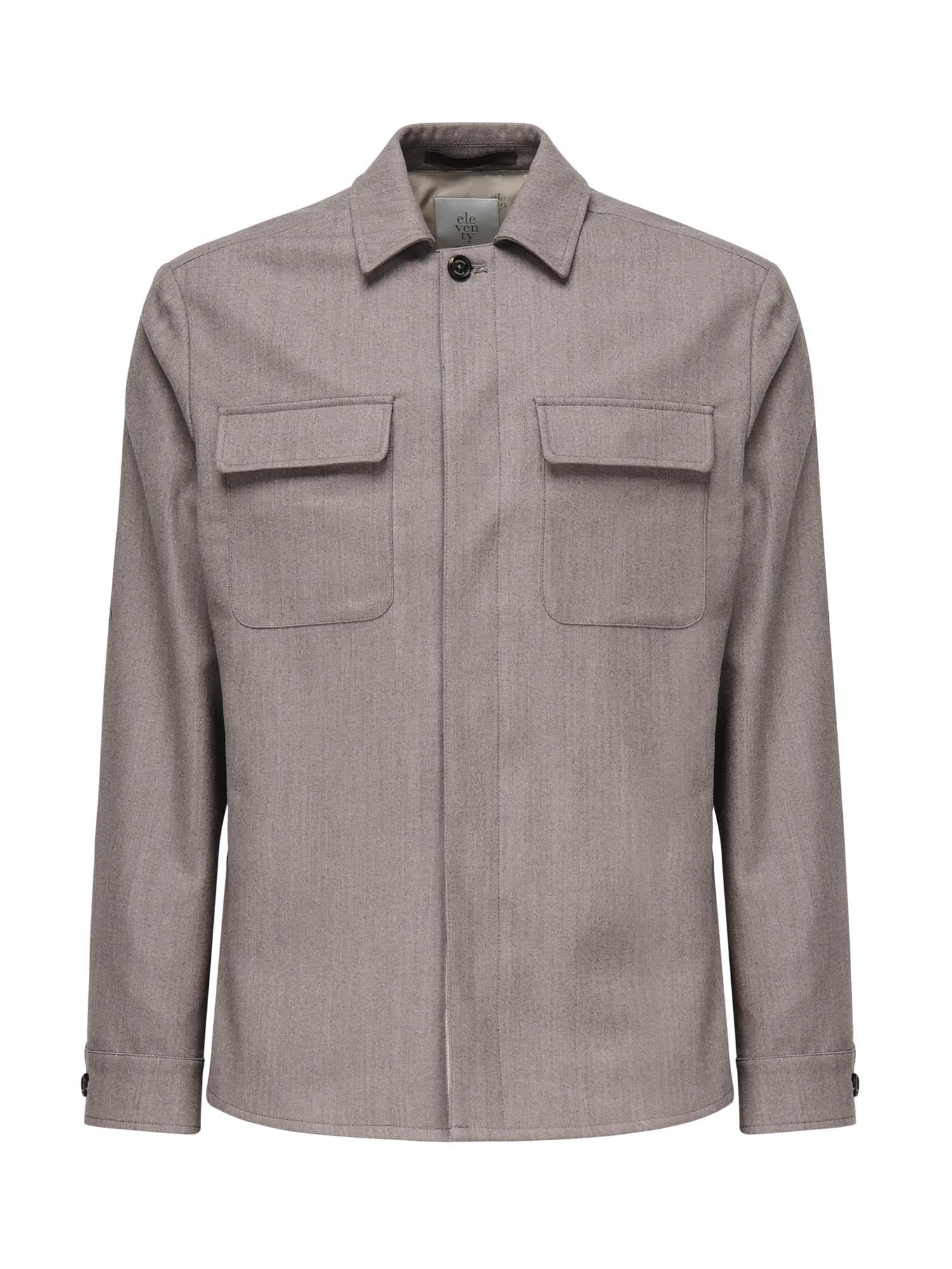 Overshirt in misto lana L70GIAJ17TES0L065 81 ELEVENTY 