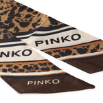 Foulard sottile con stampa leopardata 106652 A38FL3Z PINKO 