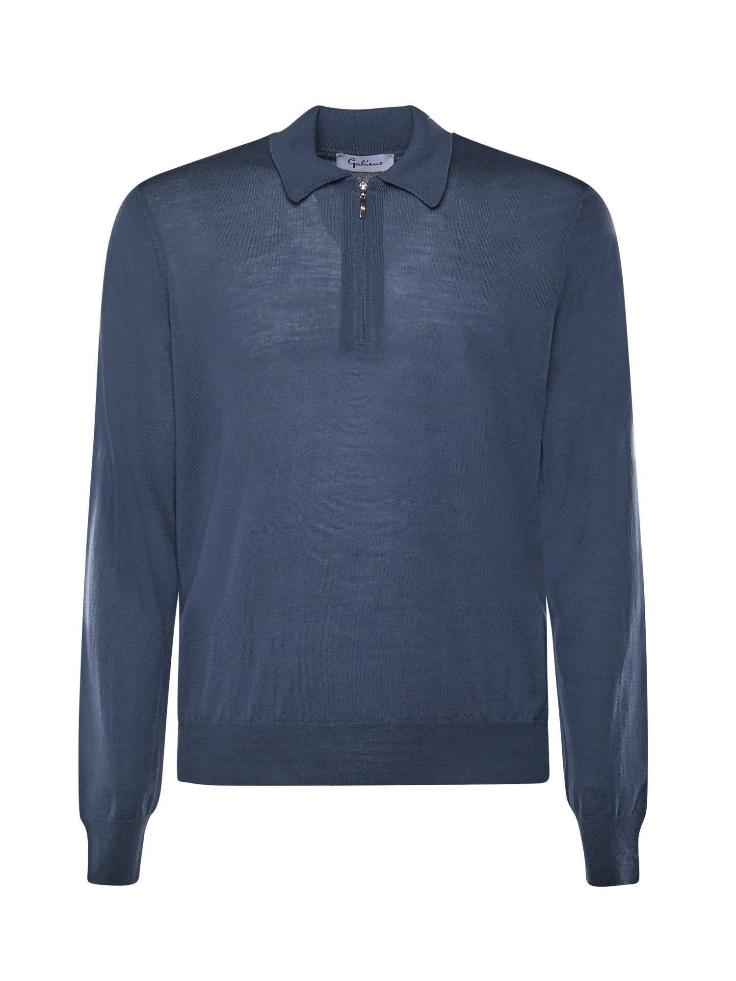 Maglia in lana con colletto polo 14789 43137587 GALIANO 
