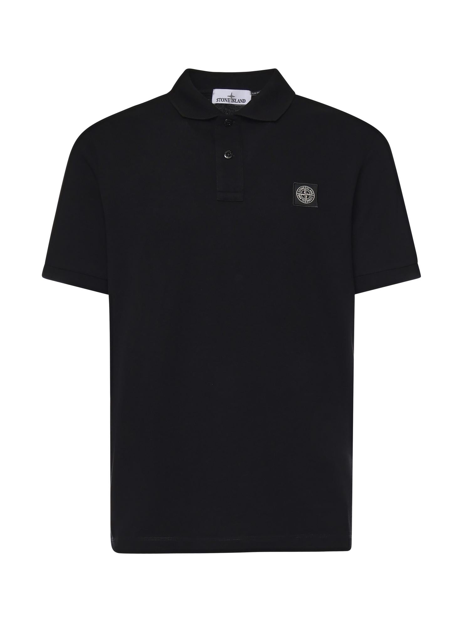 Polo in cotone con logo L1S152200008 S0017V0029 STONE ISLAND 