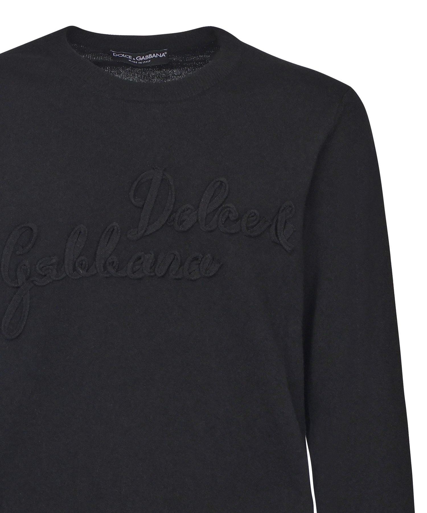 Pullover in lana con logo GXX01Z JDVDEN0000 DOLCE & GABBANA 
