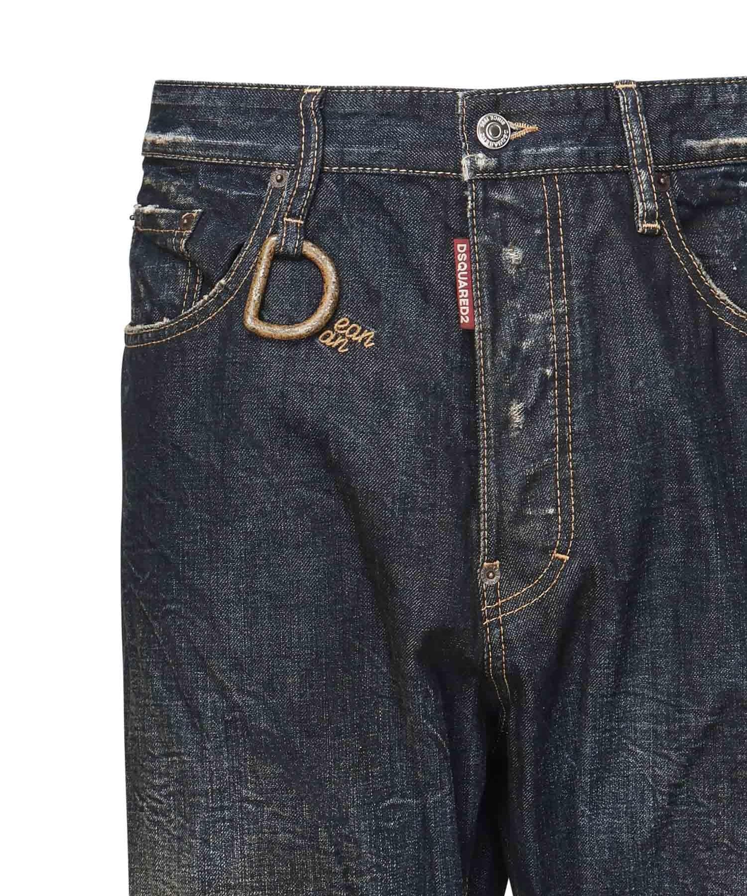 Jeans Kawaii con logo<BR/> S74LB1762 D30011470 DSQUARED2 