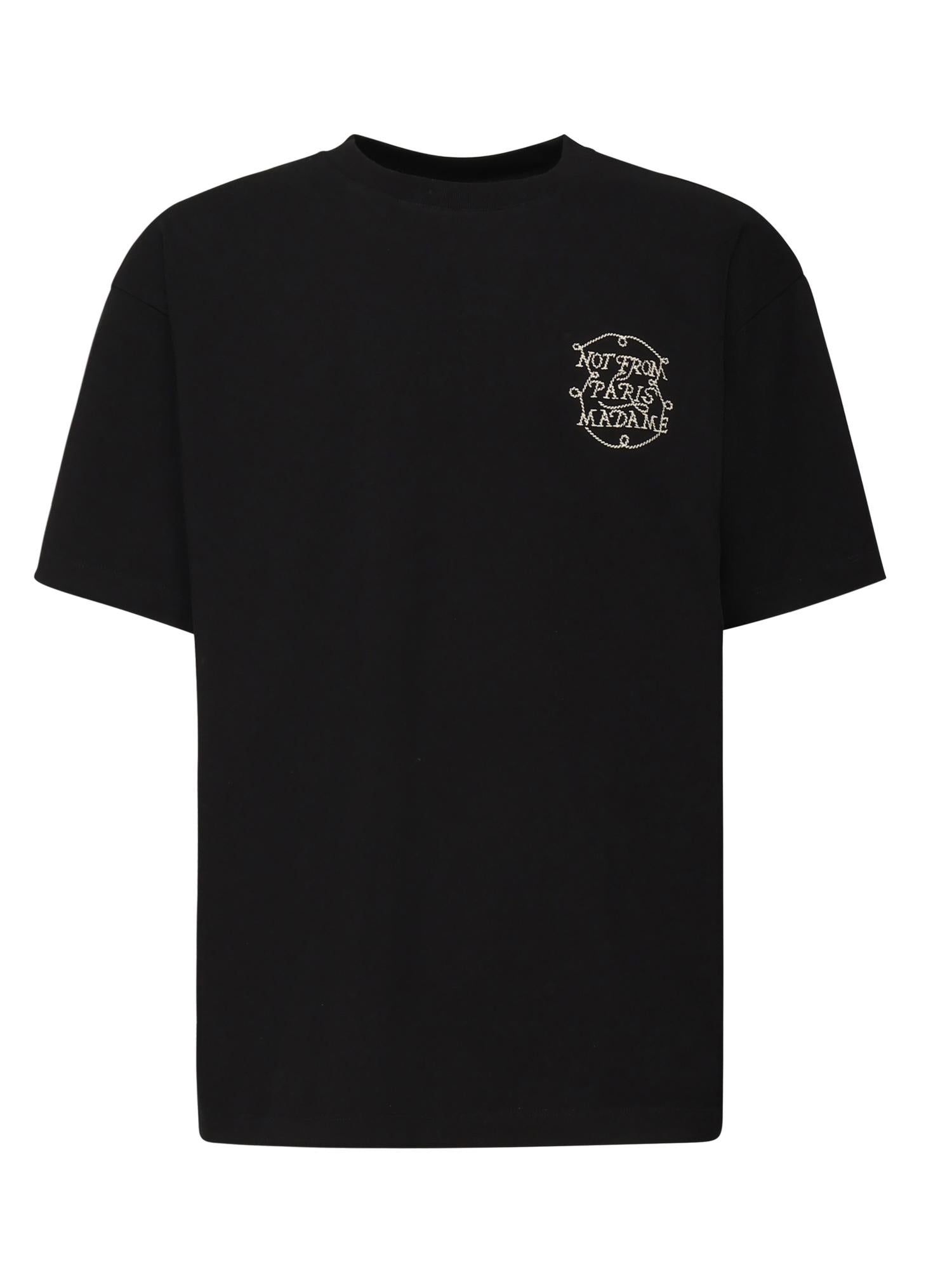 T-shirt Slogan Tresses<BR/> HTS259CO134 BL Drôle de Monsieur 