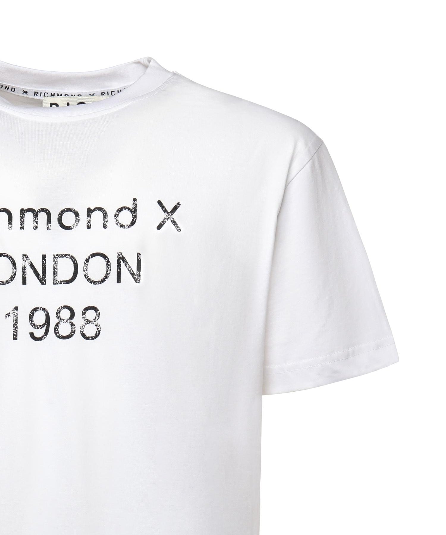 T-shirt con stampa in cotone<BR/> UMA25169TS WHITE RICHMOND X 