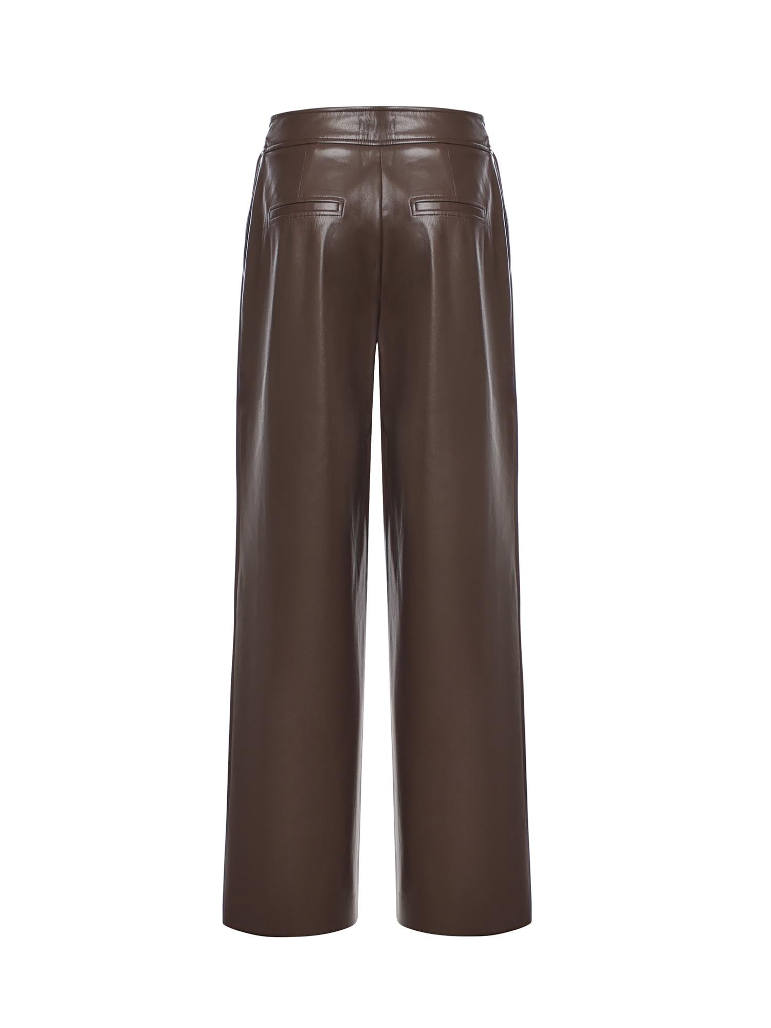Pantalone gamba larga similpelle 5BGB08 7389AG1DL MARCIANO BY GUESS 