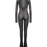Jumpsuit in maglia a costa DA566 M01045D999 DONDUP 