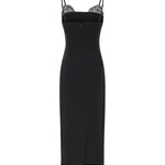 Abito midi con ricamo gioiello 106637 A31PZ99 PINKO 