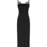 Abito midi con ricamo gioiello 106637 A31PZ99 PINKO 