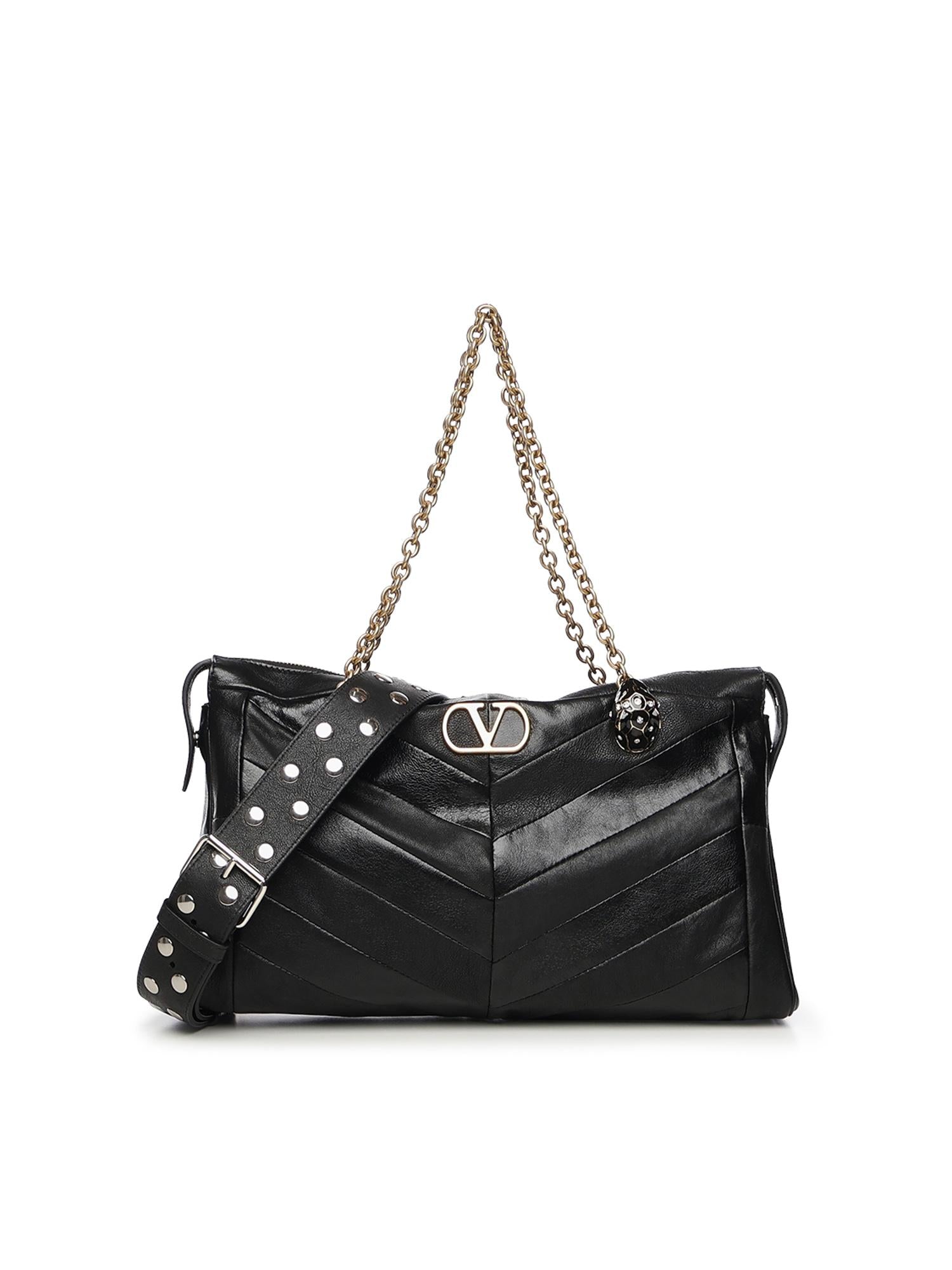 Borsa Panthea in nappa motivo chevron 7W0B0S70 UYF0NO VALENTINO GARAVANI 