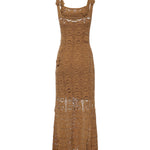 Abito midi crochet con fiori applicati 106862 A3B8L25 PINKO 
