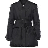 Cappotto imbottito Berryhill con cintura 8114470 A1189 BURBERRY 