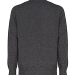 Maglia girocollo in cashmere mouliné UXA249 Y1B10EM453 MALO 