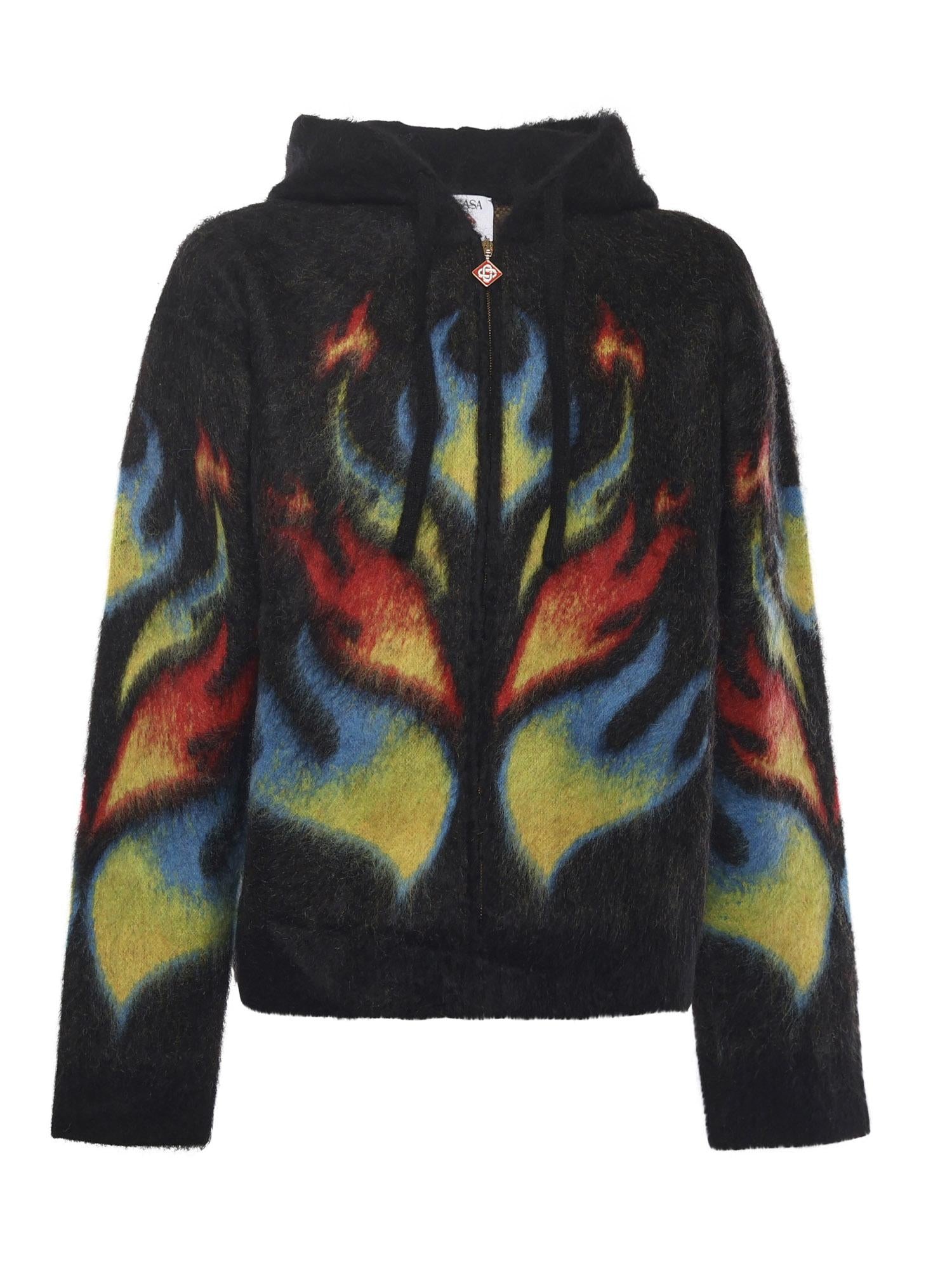 Felpa Flame Laurel in mohair MAW25KW1141 01 CASABLANCA 