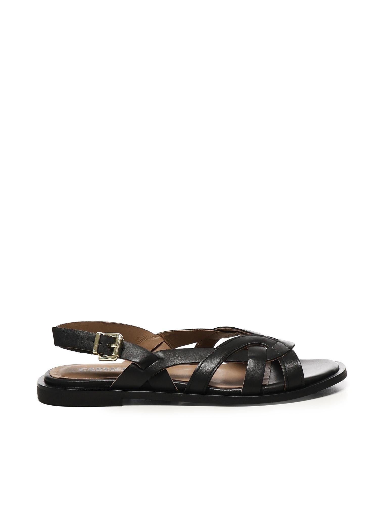 Sandalo Gabietta flat A55193 NERO CARMENS 