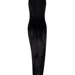 Abito lungo in velluto DA572 VS0040D999 DONDUP 