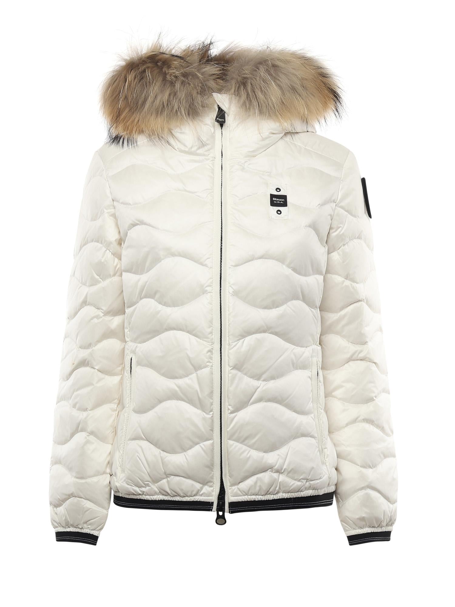 Piumino in pelliccia Aldie 25WBLDC03096 006047100BI BLAUER 