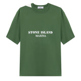 T-shirt con stampa Stone Island Marina in cotone L1S152100017 S0X16V005I STONE ISLAND 