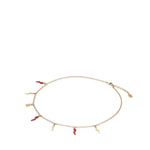 Collana con logo e charms cornetto WNQ6C2 W1111ZOO00 DOLCE & GABBANA 