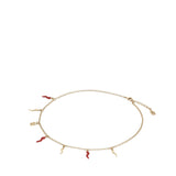 Collana con logo e charms cornetto WNQ6C2 W1111ZOO00 DOLCE & GABBANA 