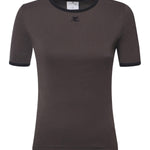 T-shirt in cotone con logo 125JTS017JS0203 B212 COURREGES 