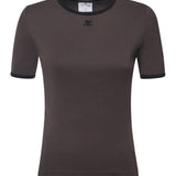 T-shirt in cotone con logo 125JTS017JS0203 B212 COURREGES 
