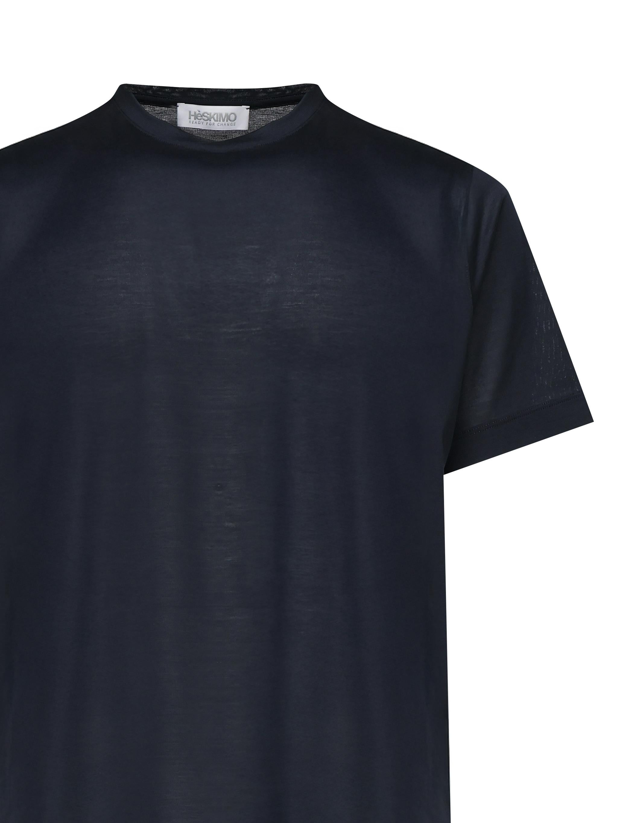 T-shirt in cotone HE841003 BLUE HESKIMO 