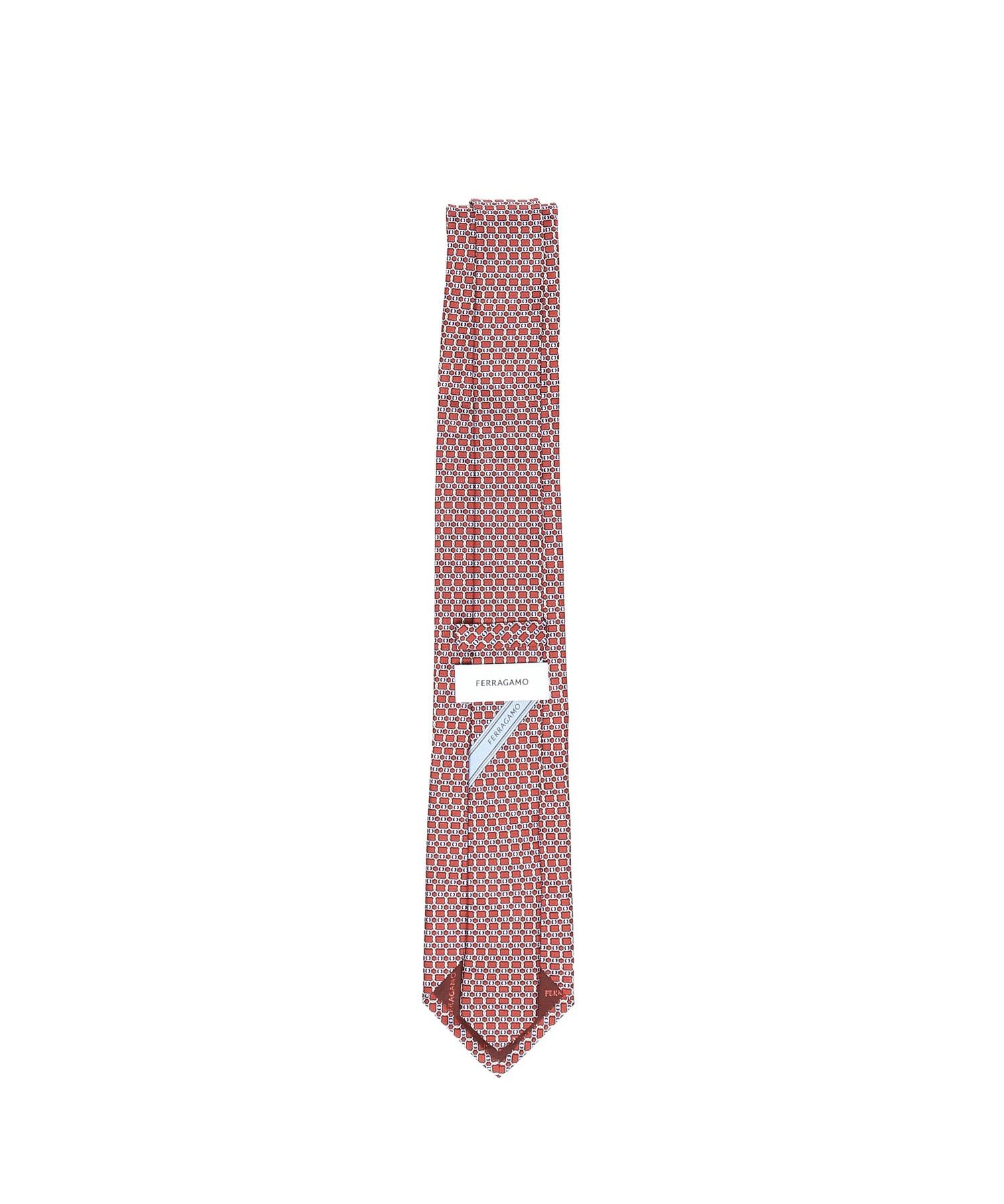 Cravatta in seta stampa Vara 351260 784263004 FERRAGAMO 
