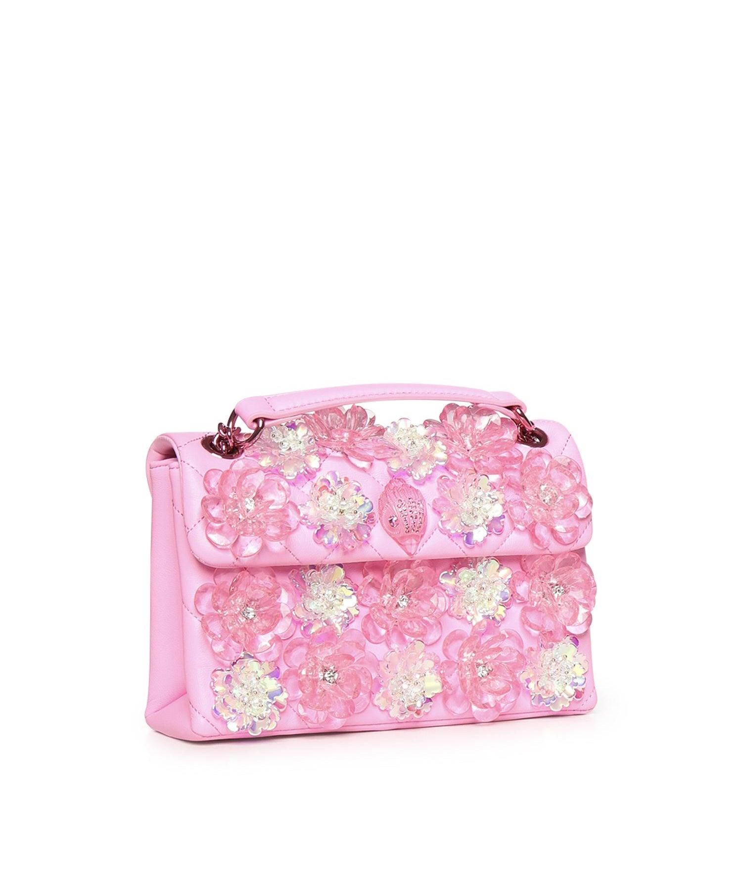 Borsa Kensington in pelle con cristalli 4373598109 PINK KURT GEIGER 