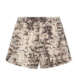 Shorts con motivo snake in cotone 106964 A3B1CZ9 PINKO 