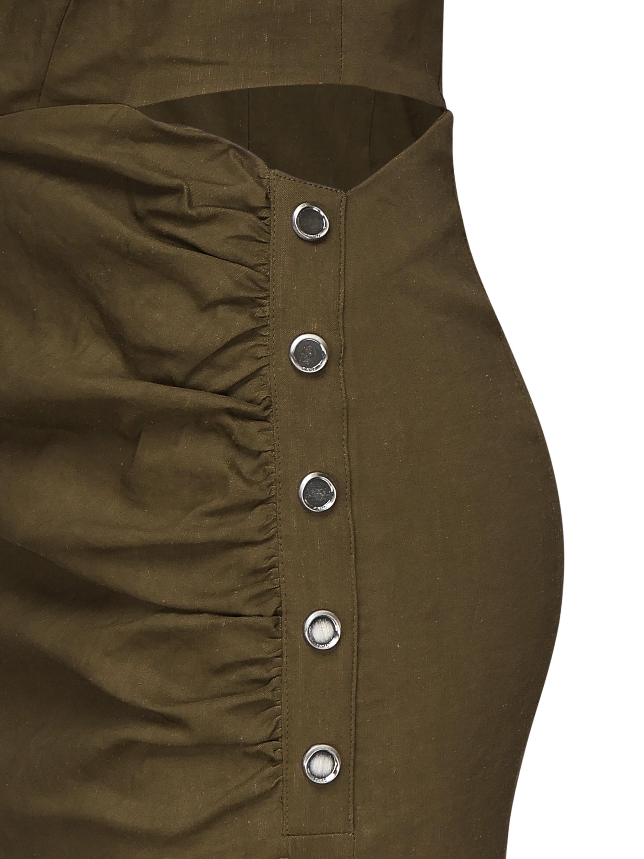 Abito "Cielo" verde militare 104955 A0IMX26 PINKO 