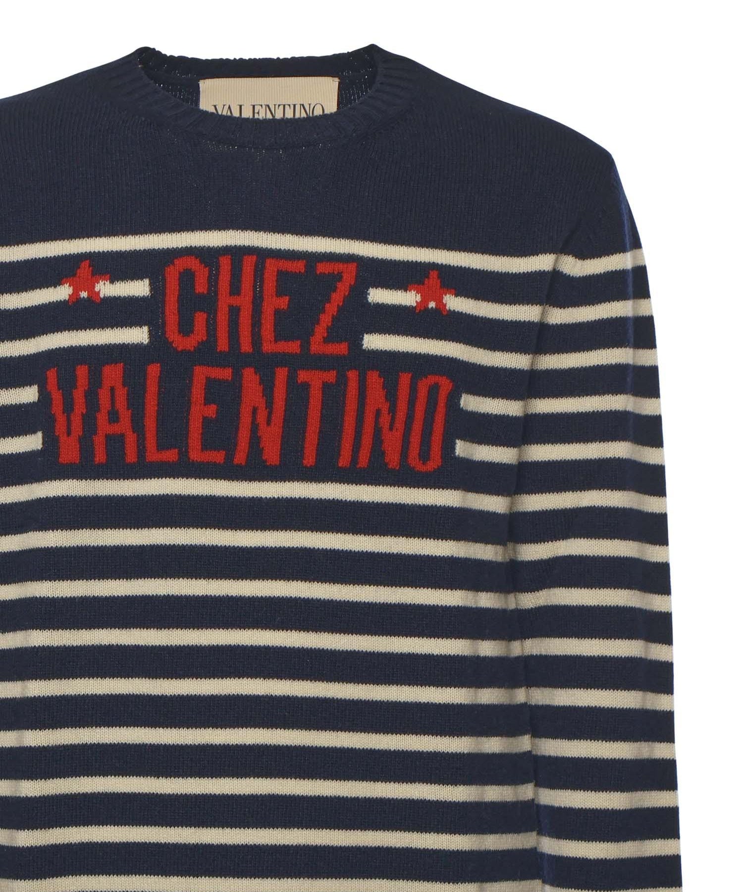 Maglia girocollo in pura lana 7V3KC34W B1WDYB VALENTINO GARAVANI 