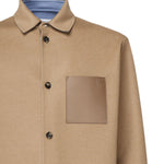 Giacca-camicia in lana vergine e cashmere H526Y05WF2 3151 LOEWE 