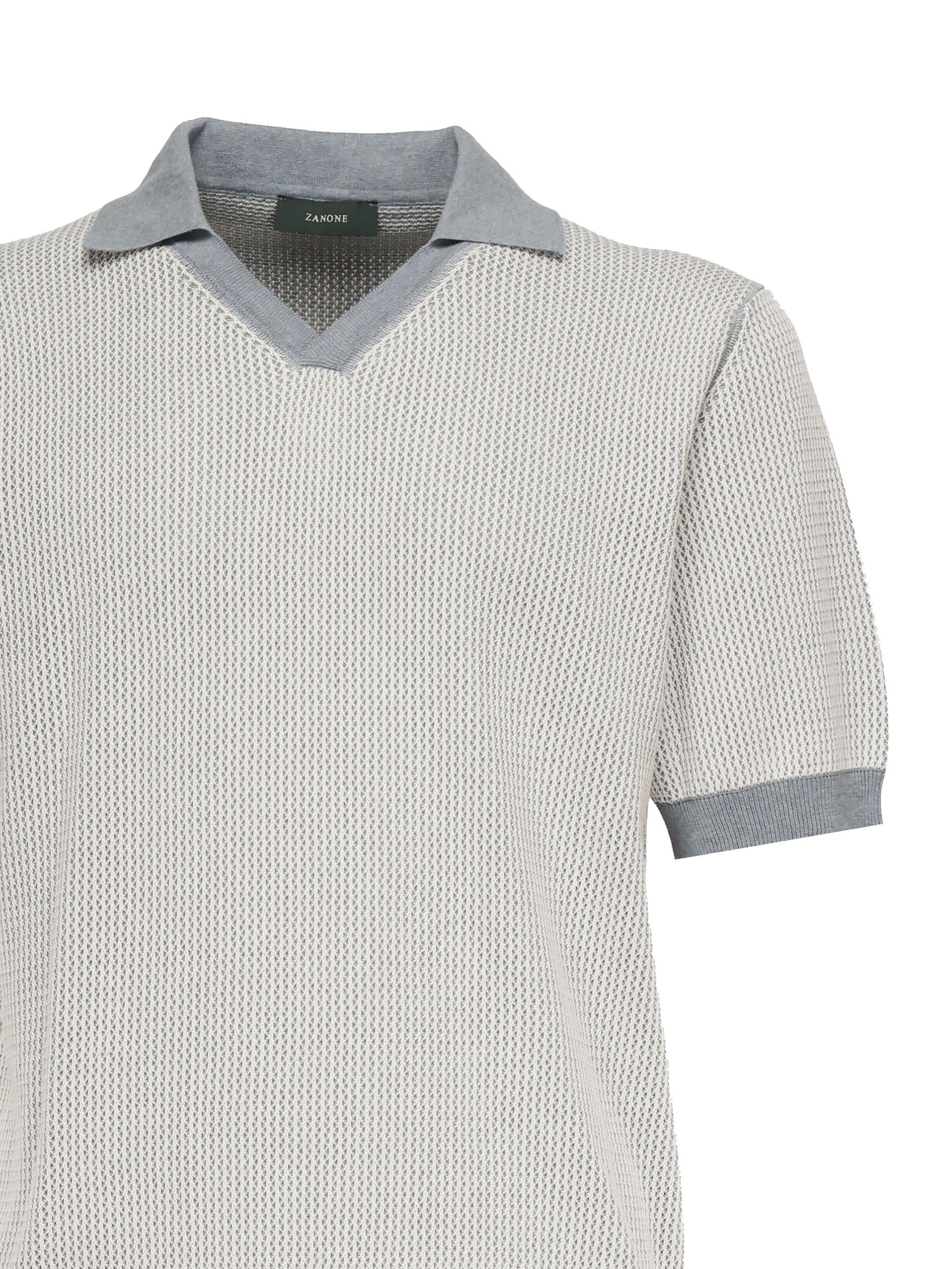 Polo in crêpe di cotone 810192 ZN322Z5530 ZANONE 