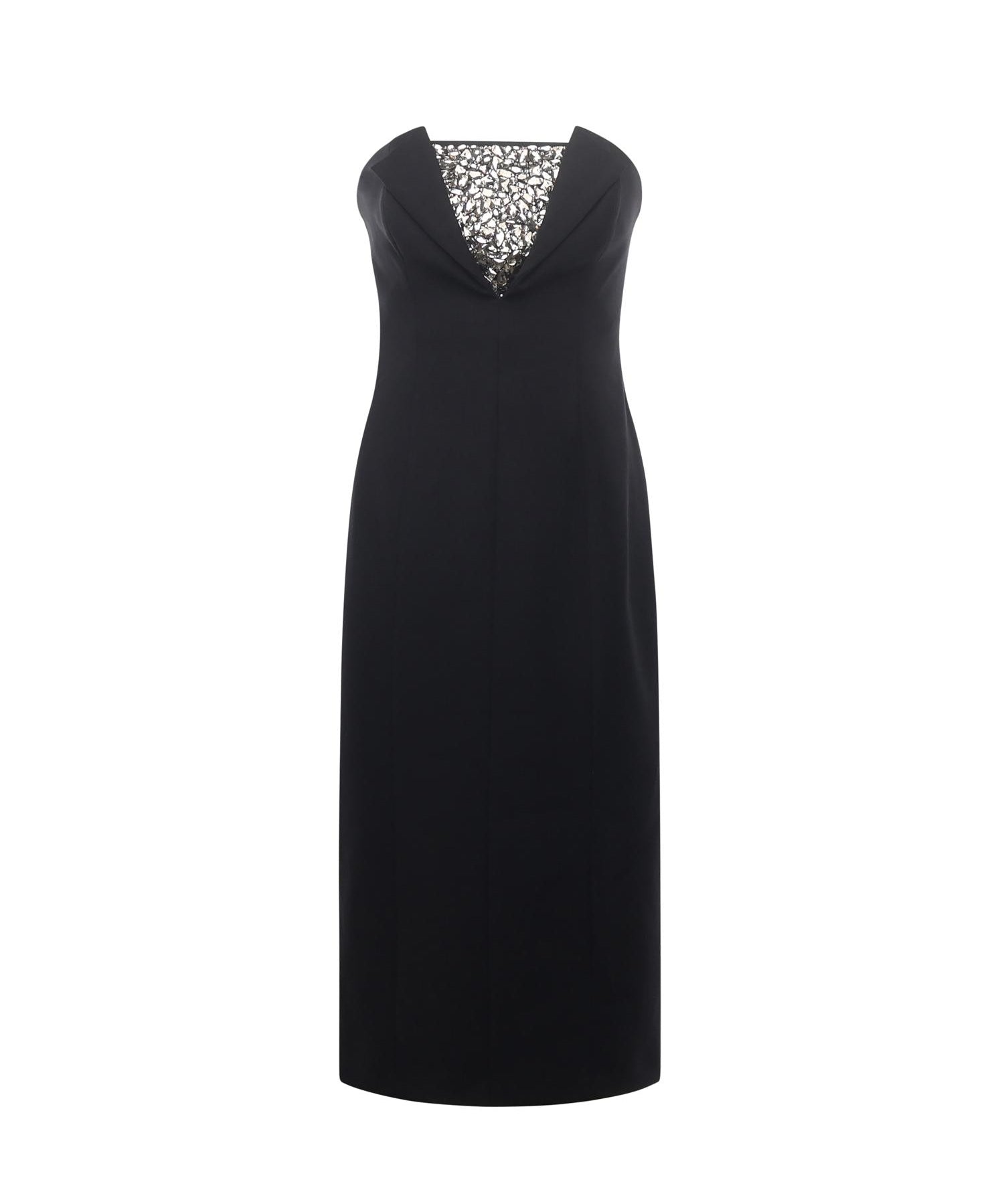 Abito tubino con ricamo di strass 79AAO416 N0356899 GENNY 