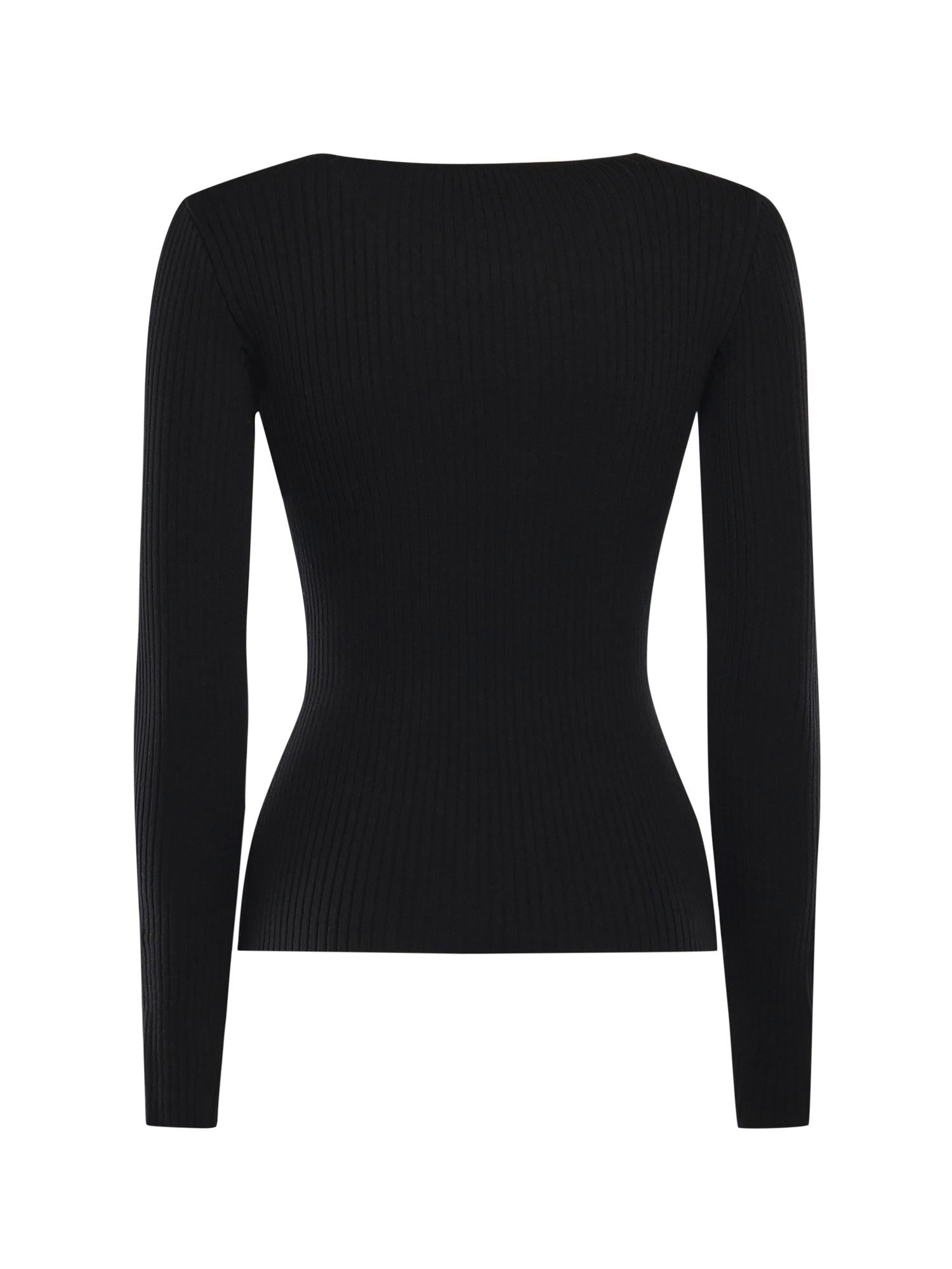 Top Heritage in maglia a costine 126MTO479FI0001 9999 COURREGES 