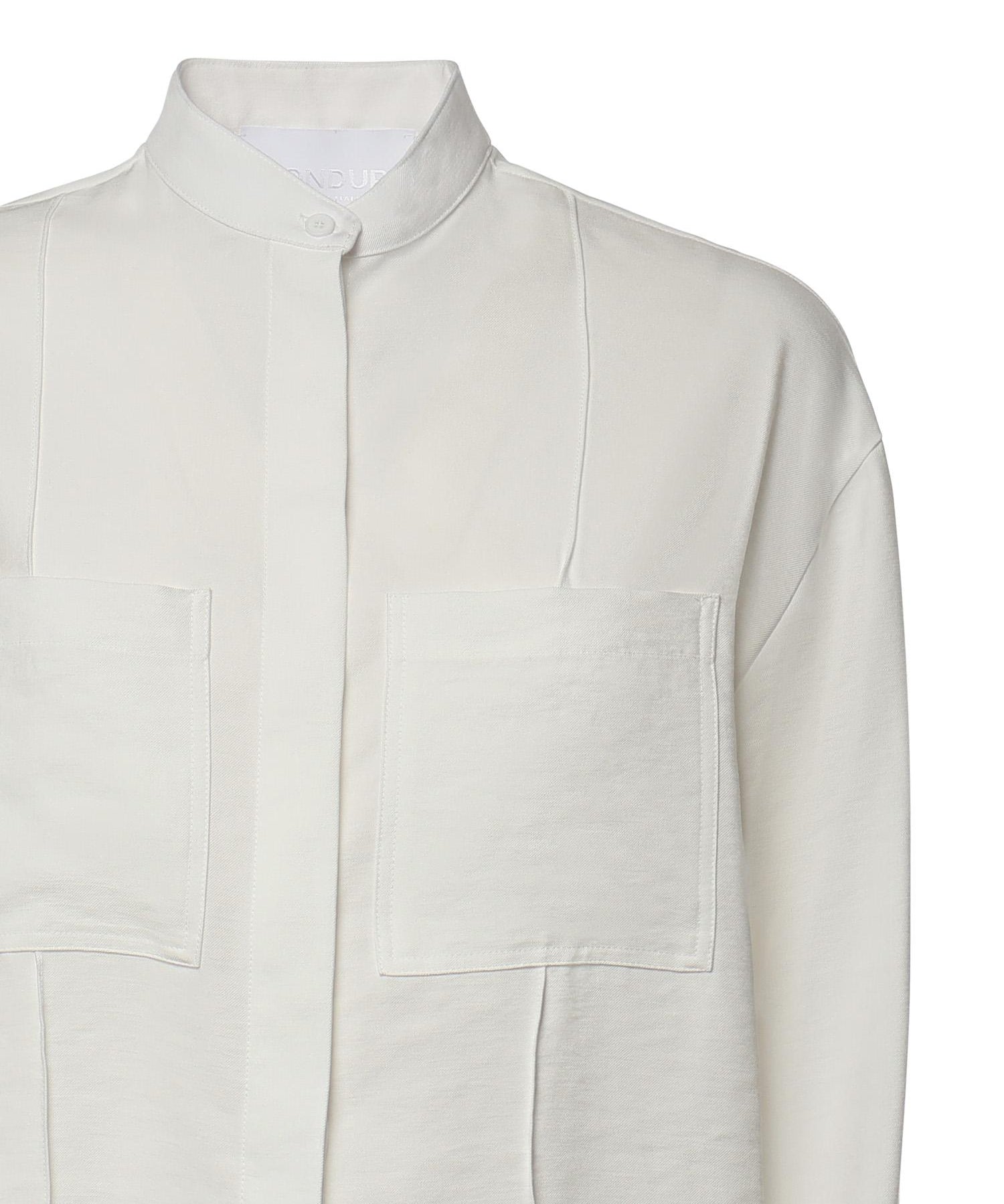 Camicia in gabardina di viscosa DC493 IF0049DXXX001 DONDUP 