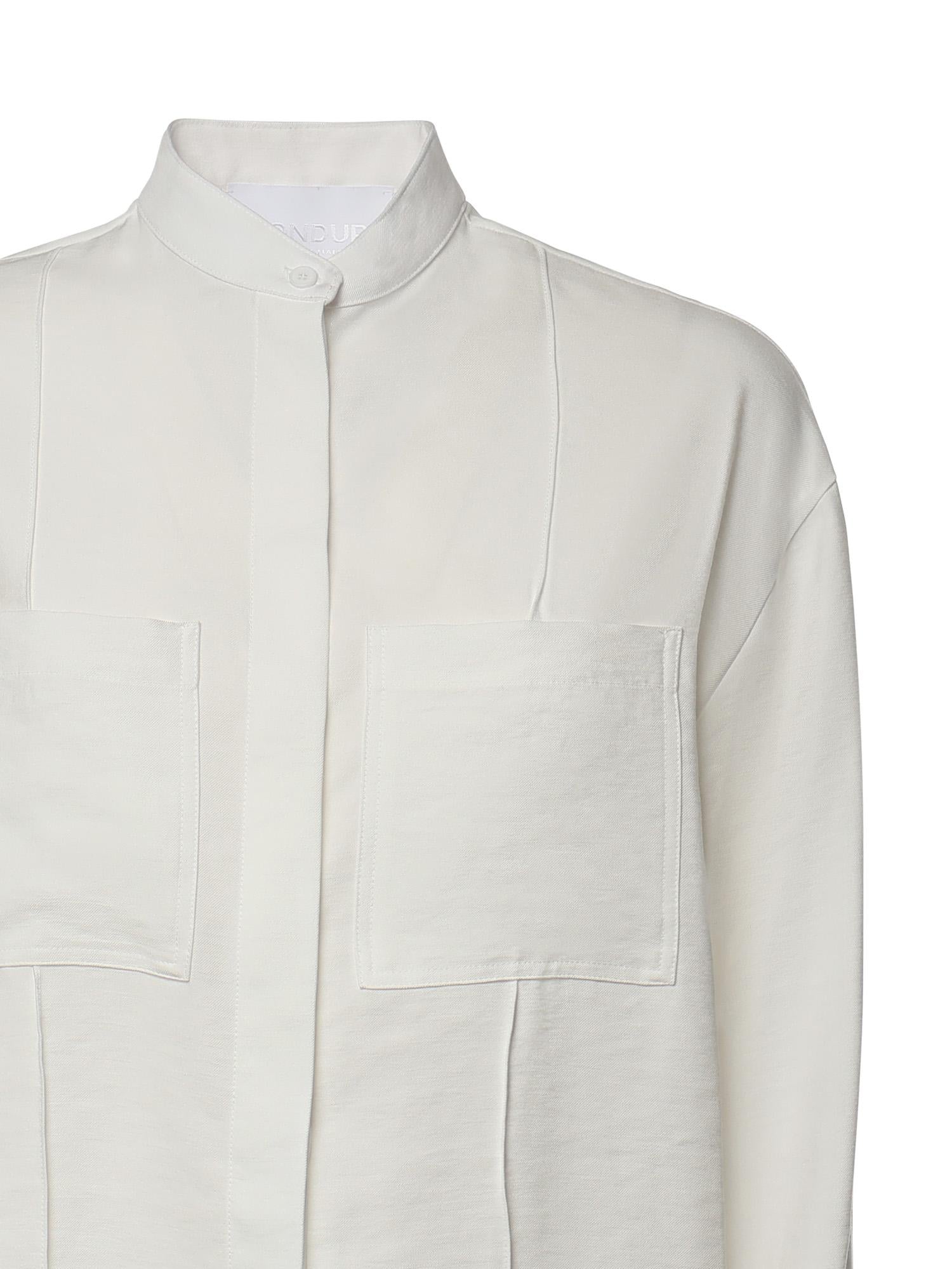 Camicia in gabardina di viscosa DC493 IF0049DXXX001 DONDUP 