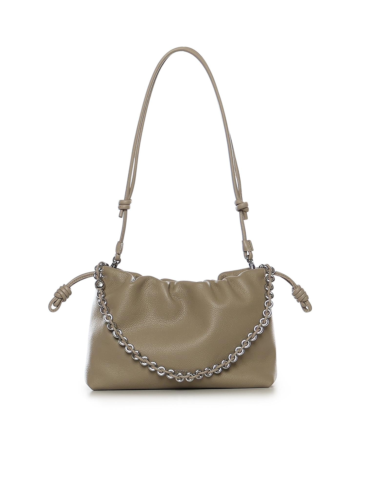 Borsa Flamenco Purse media in pelle di vitello <BR/> A411FCRXAP 5541 LOEWE 