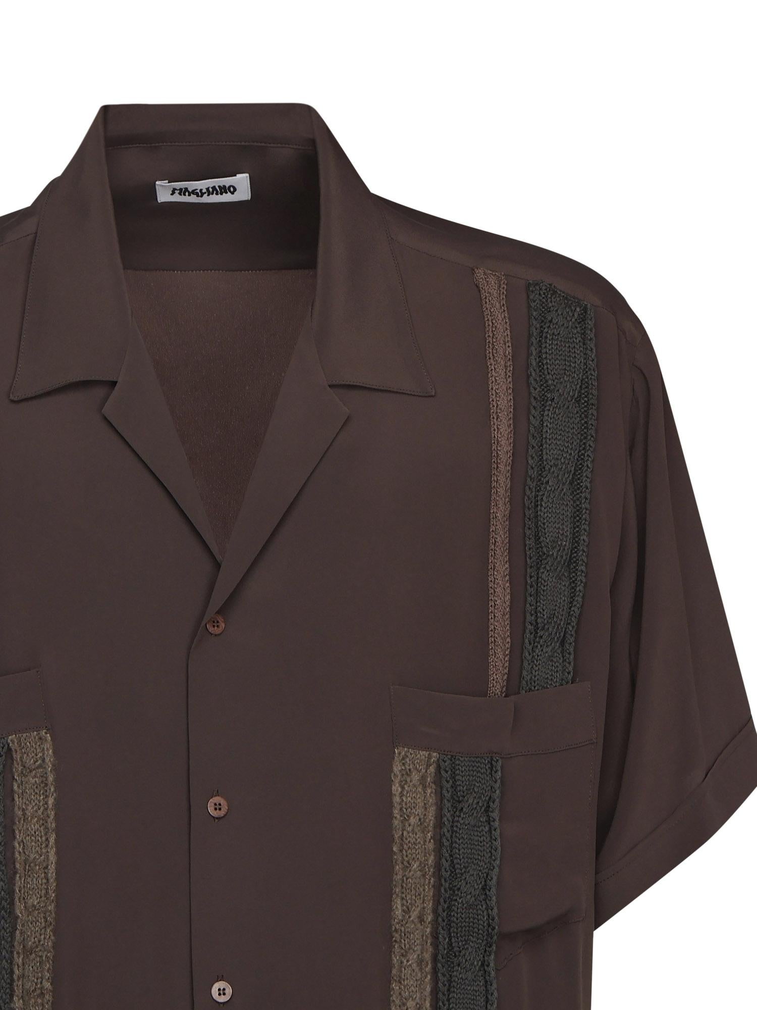 Camicia con colletto aperto MGFW25TT03870 3233 MAGLIANO 