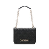 Borsa a spalla trapuntata con logo<BR/> JC4000PP1LLA0 00A LOVE MOSCHINO 