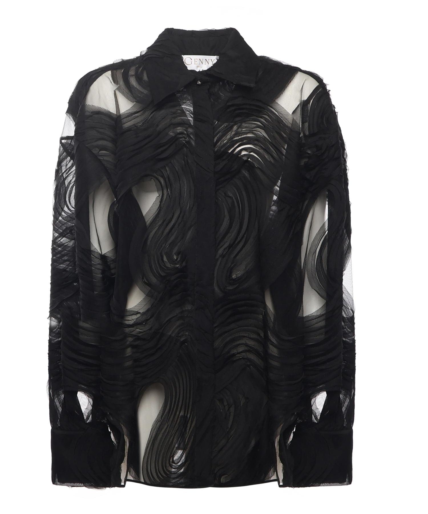 Camicia in tulle ricamato 79AAL644 JR008899 GENNY 